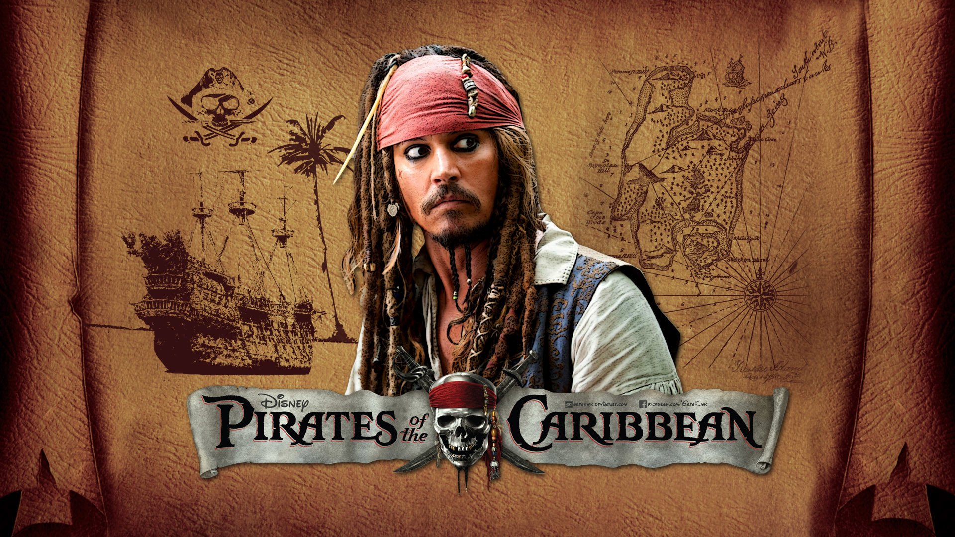 Jack Sparrow Lord Krishna - HD Wallpaper 
