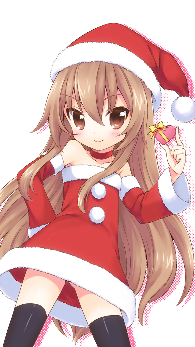 Christmas Anime Girl Wallpaper Free Iphone Wallpapers - Christmas Anime Girl Wallpaper Iphone - HD Wallpaper 