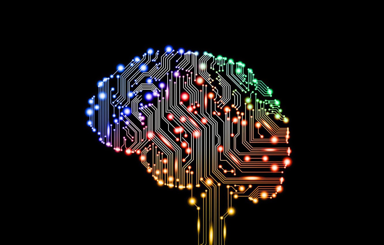 Photo Wallpaper Line, Fee, Minimalism, Brain, Black - Deep Learning - HD Wallpaper 