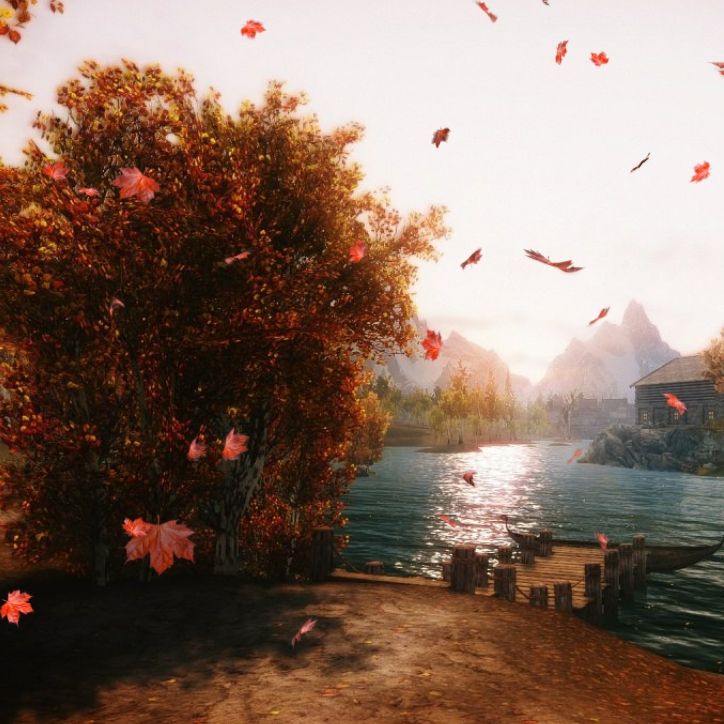 Skyrim Autumn - HD Wallpaper 