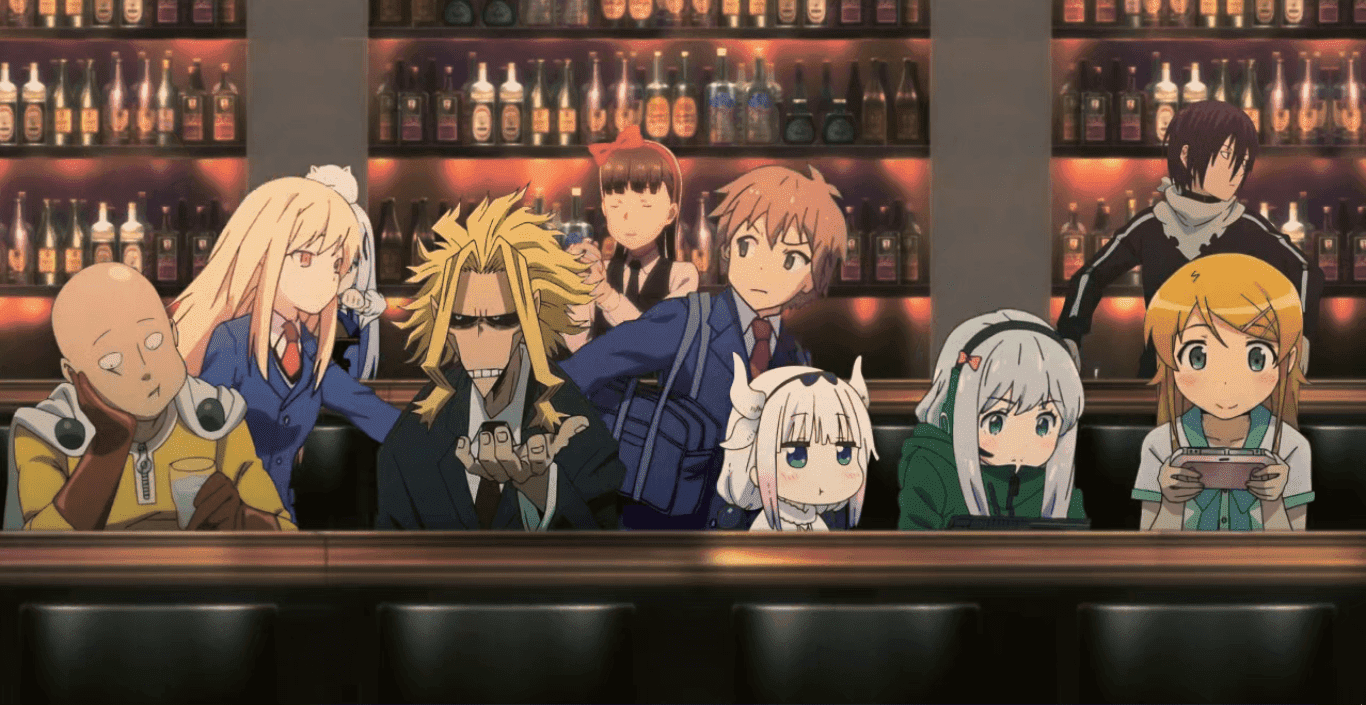 Anime Characters Cafe Wallpaper Engine Anime Anime Bar Wallpaper Engine 1366x705 Wallpaper Teahub Io