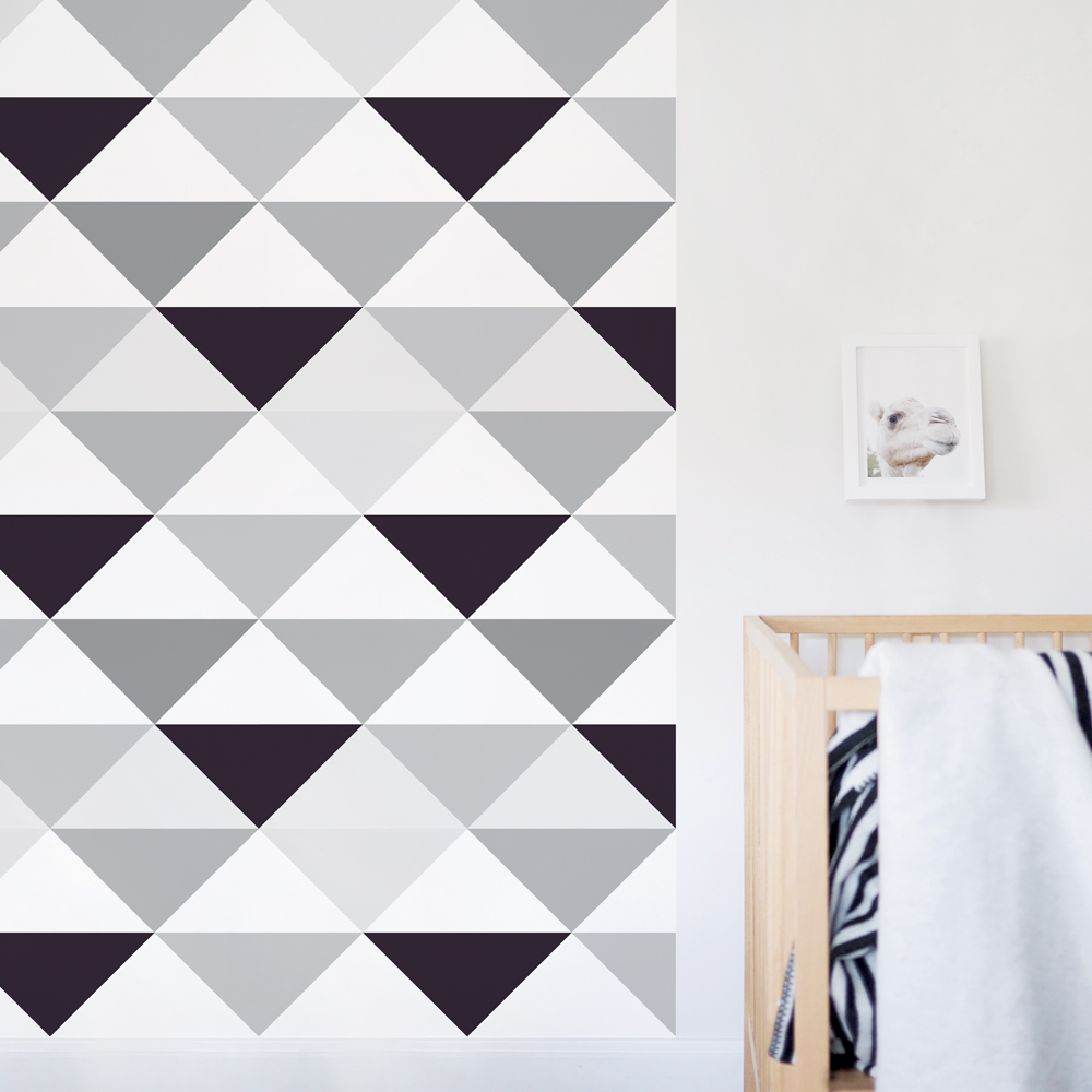 Black And White Nursery Design - Black And White Wallpaper Design - HD Wallpaper 