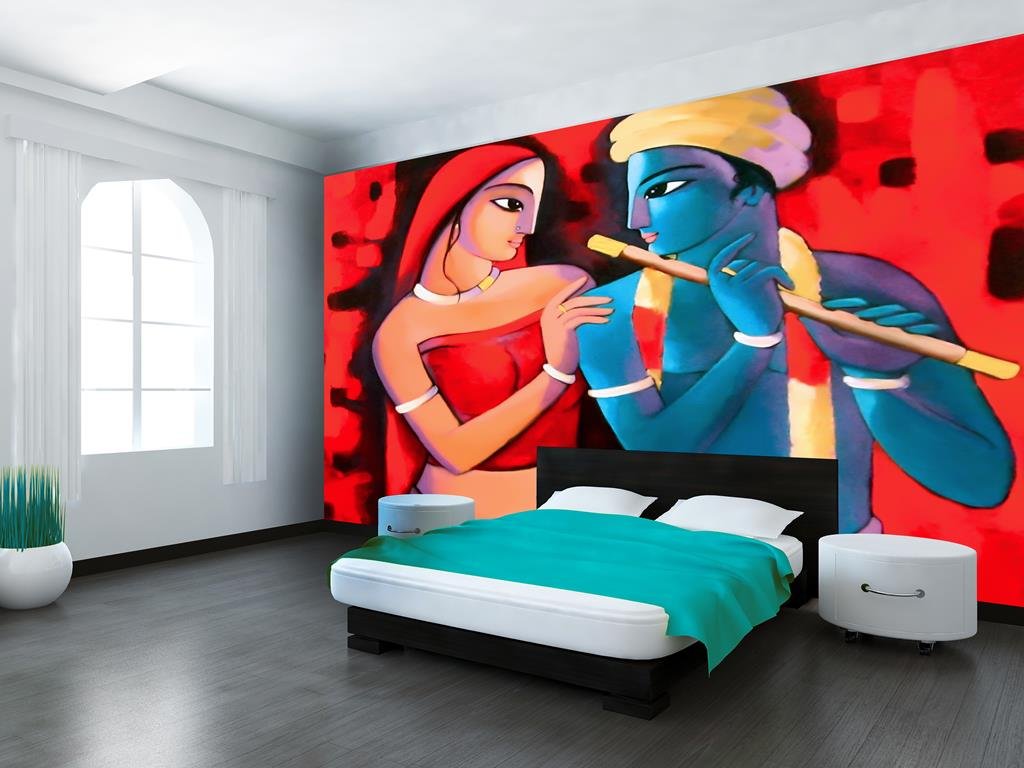 Amazon Radha Krishna Wall Paper - HD Wallpaper 