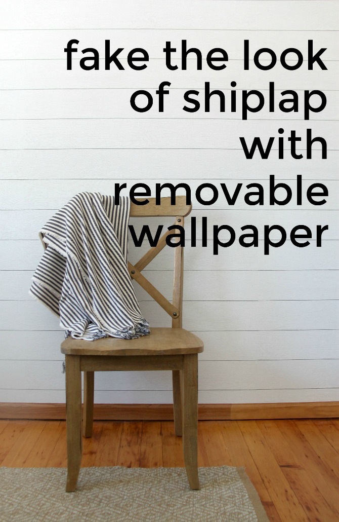 How To Make A Faux Shiplap Wall Using Realistic Peel - Faux Shiplap Peel And Stick - HD Wallpaper 