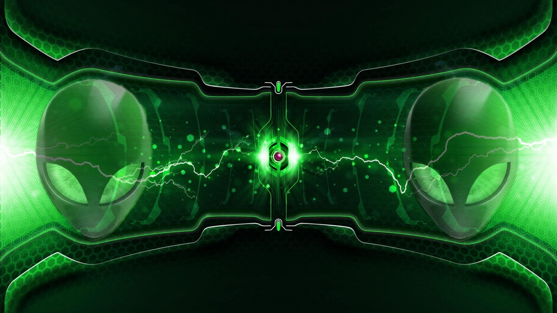 Green Alienware Wallpaper 1080p - HD Wallpaper 