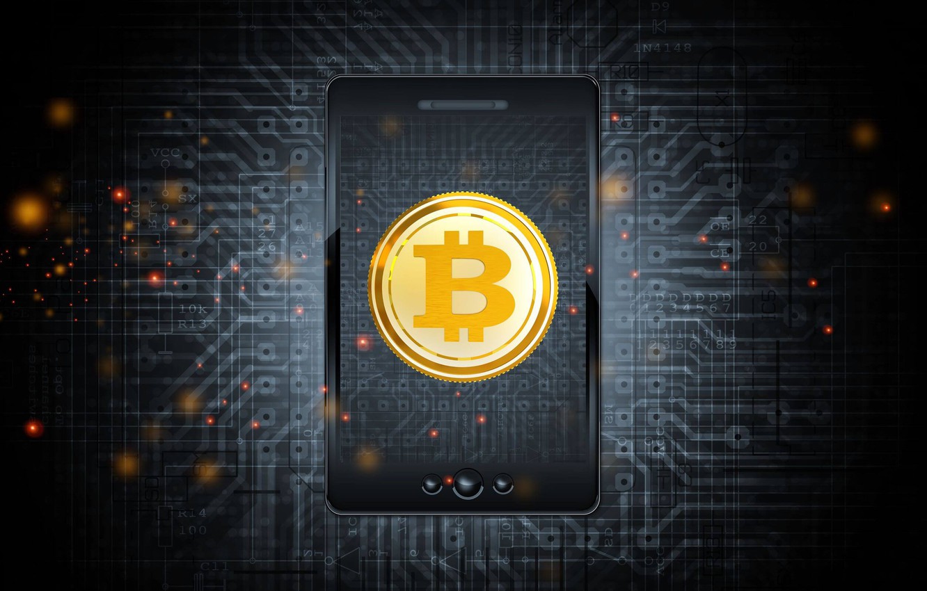 Photo Wallpaper Logo, Coin, Clarification, Mobile, - Bitcoin En El Celular - HD Wallpaper 