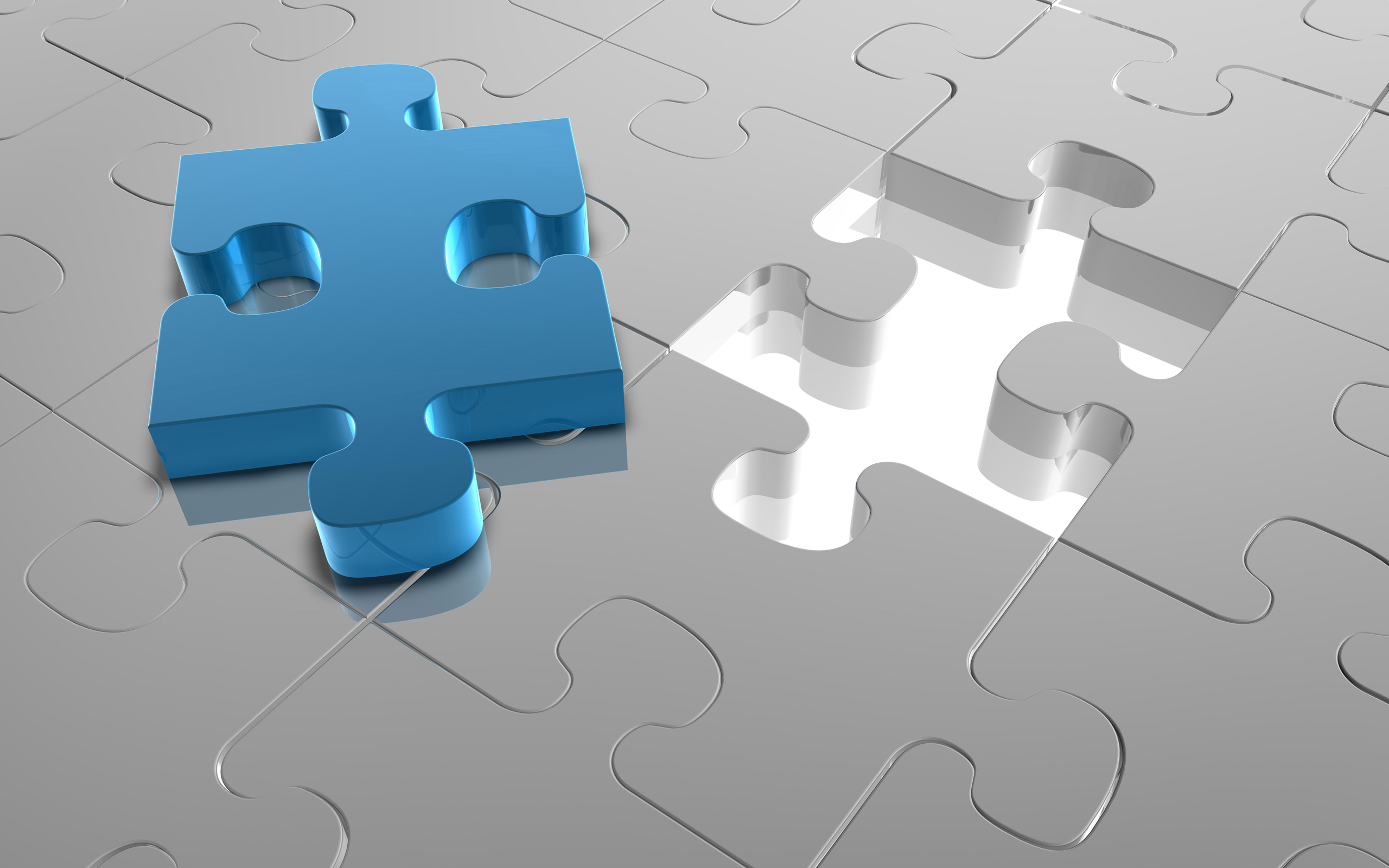 Blue Puzzle Background Hd - HD Wallpaper 