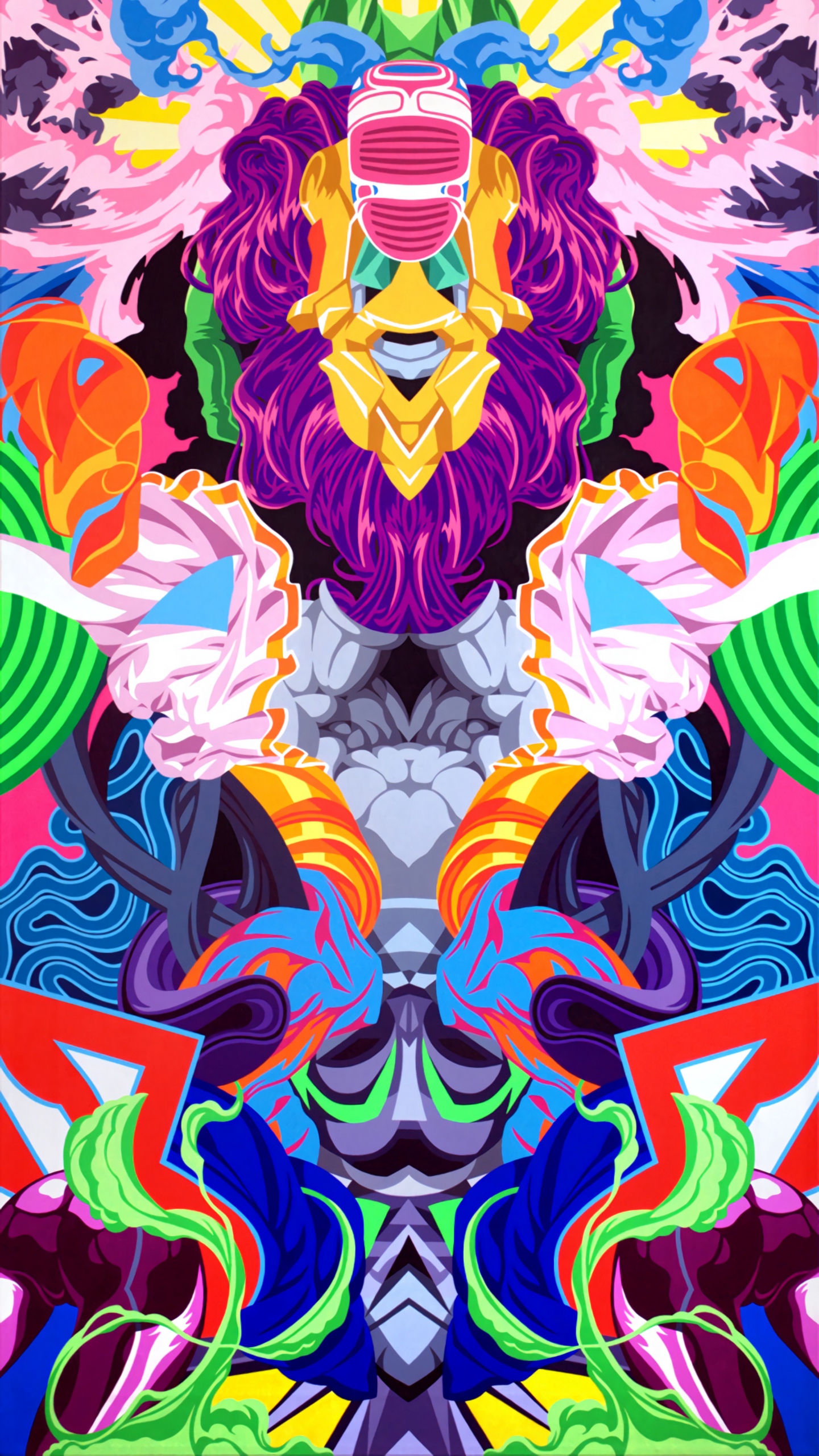 Wallpaper Patterns, Colorful, Abstract, Art - Psychedelic Wallpaper Iphone X - HD Wallpaper 