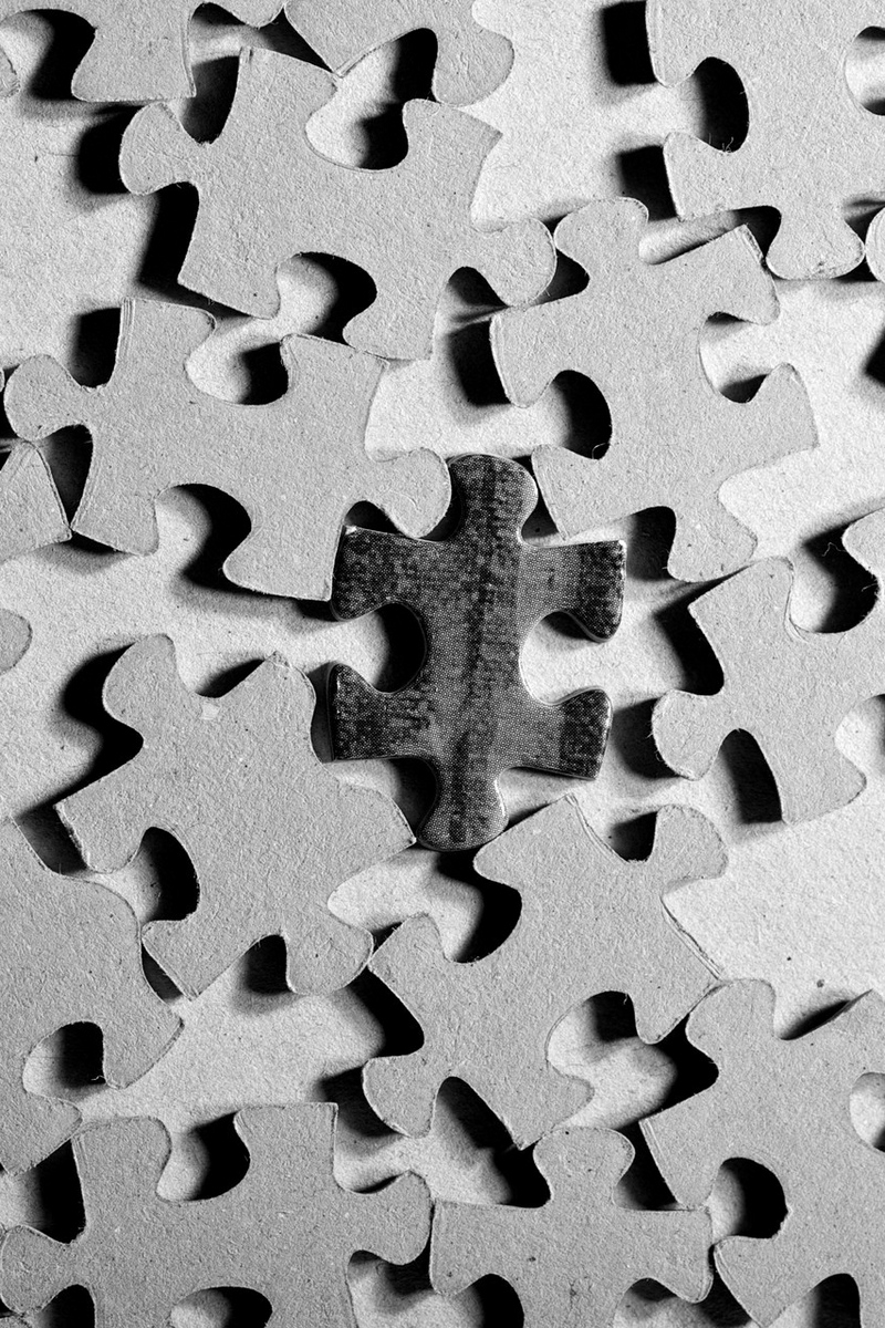 Wallpaper Texture, Puzzle, Shape, Black White - Iphone Puzzle - HD Wallpaper 