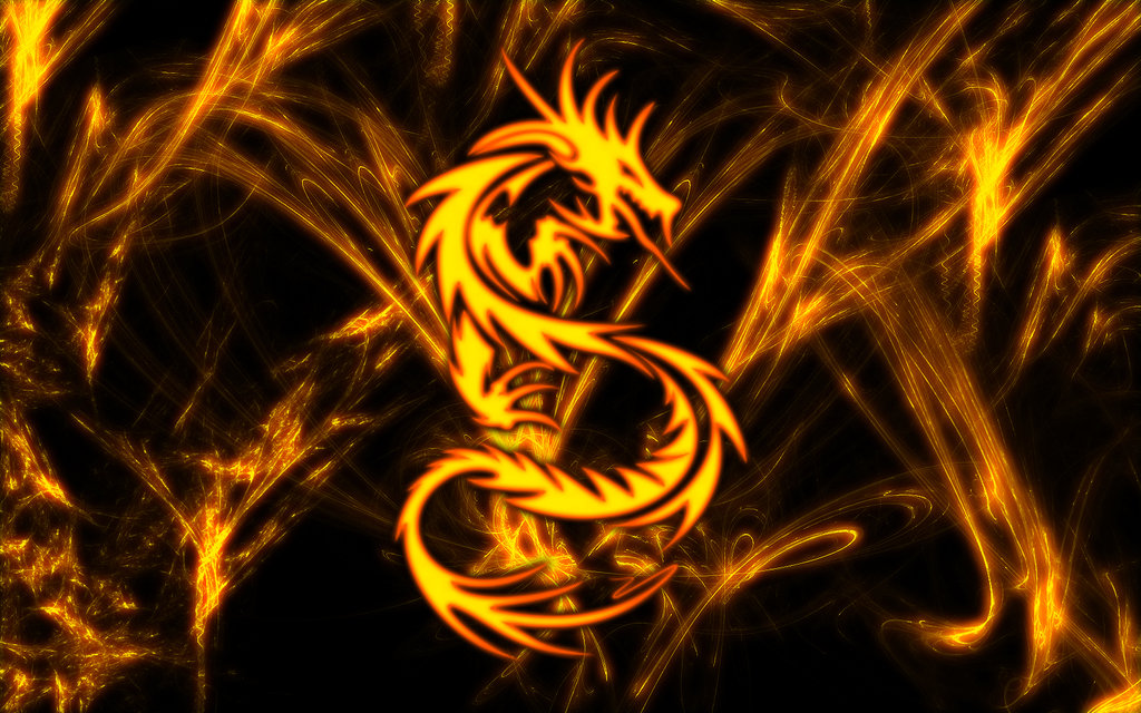 fire dragon wallpaper chinese