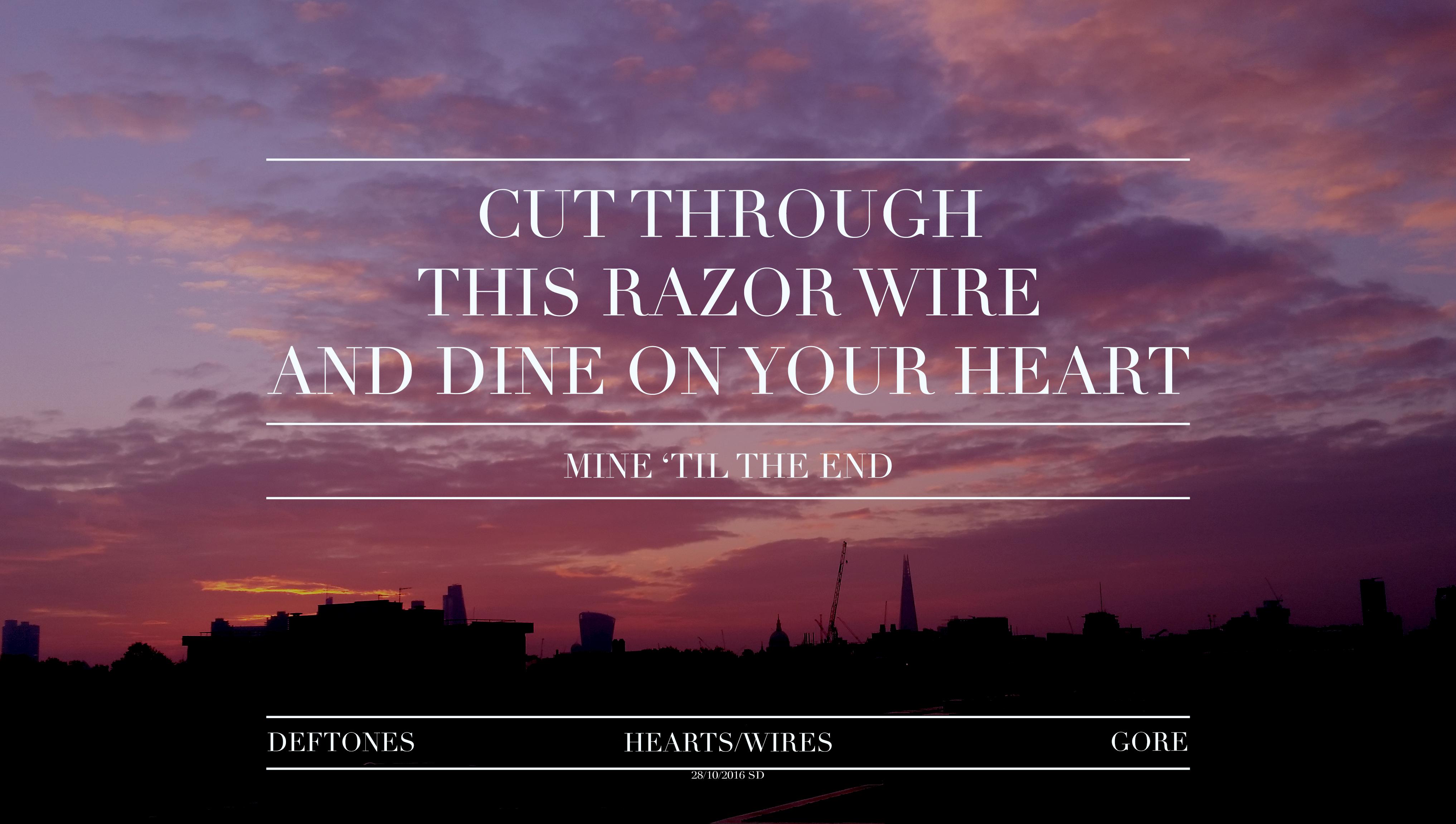 Deftones Hearts Wires Lyrics - HD Wallpaper 