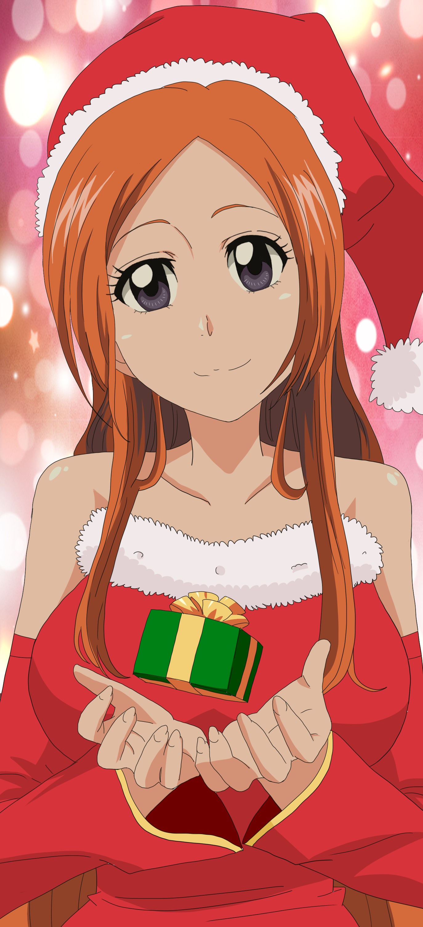 Inoue - Orihime - Full - - Ichigo And Orihime Christmas - HD Wallpaper 