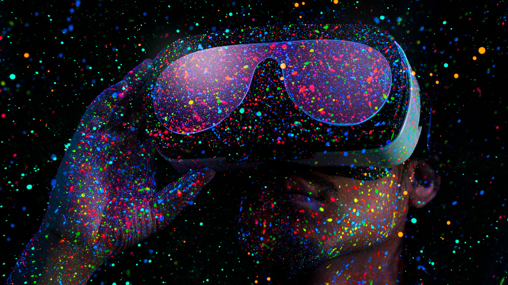 Virtual Reality Gaming Words - HD Wallpaper 