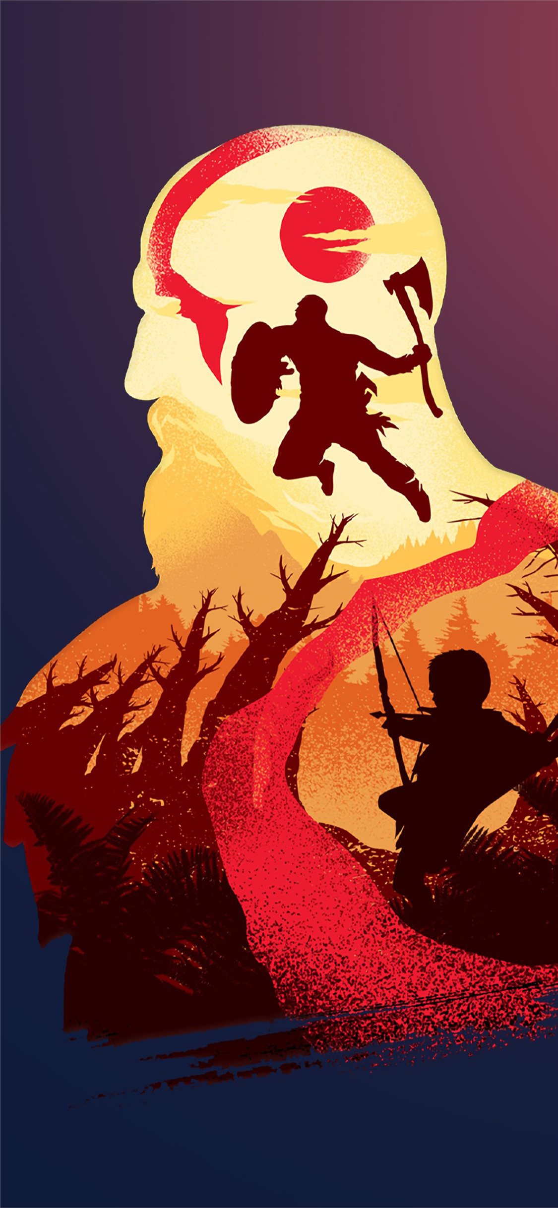 God Of War Wallpaper Iphone - HD Wallpaper 