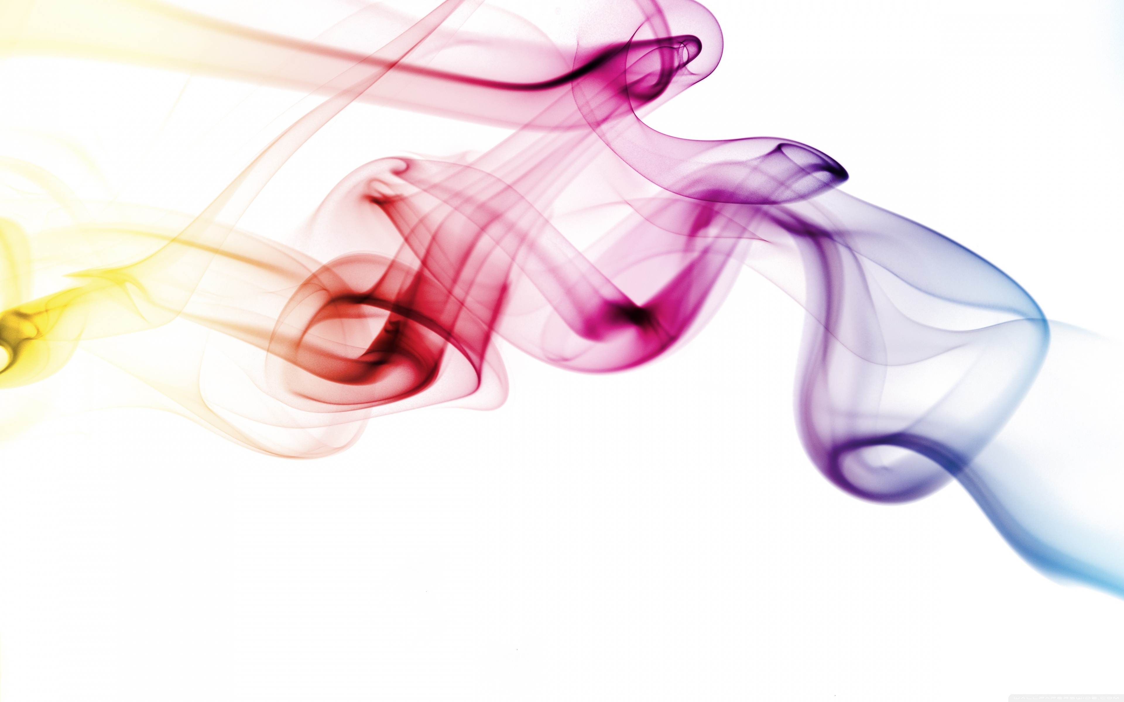 White Background With Smoke Colors - HD Wallpaper 
