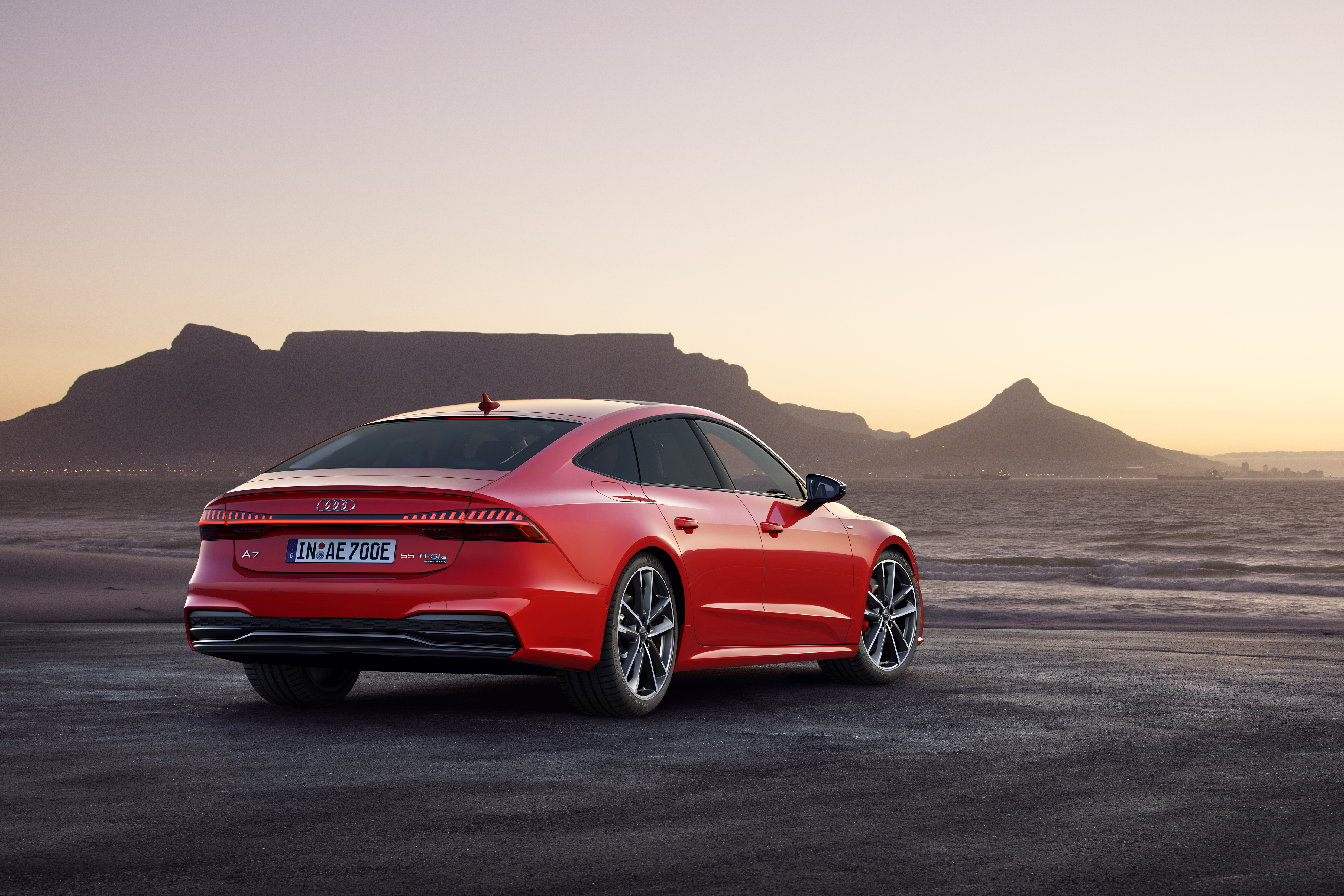 Audi A7 2019 Red - HD Wallpaper 
