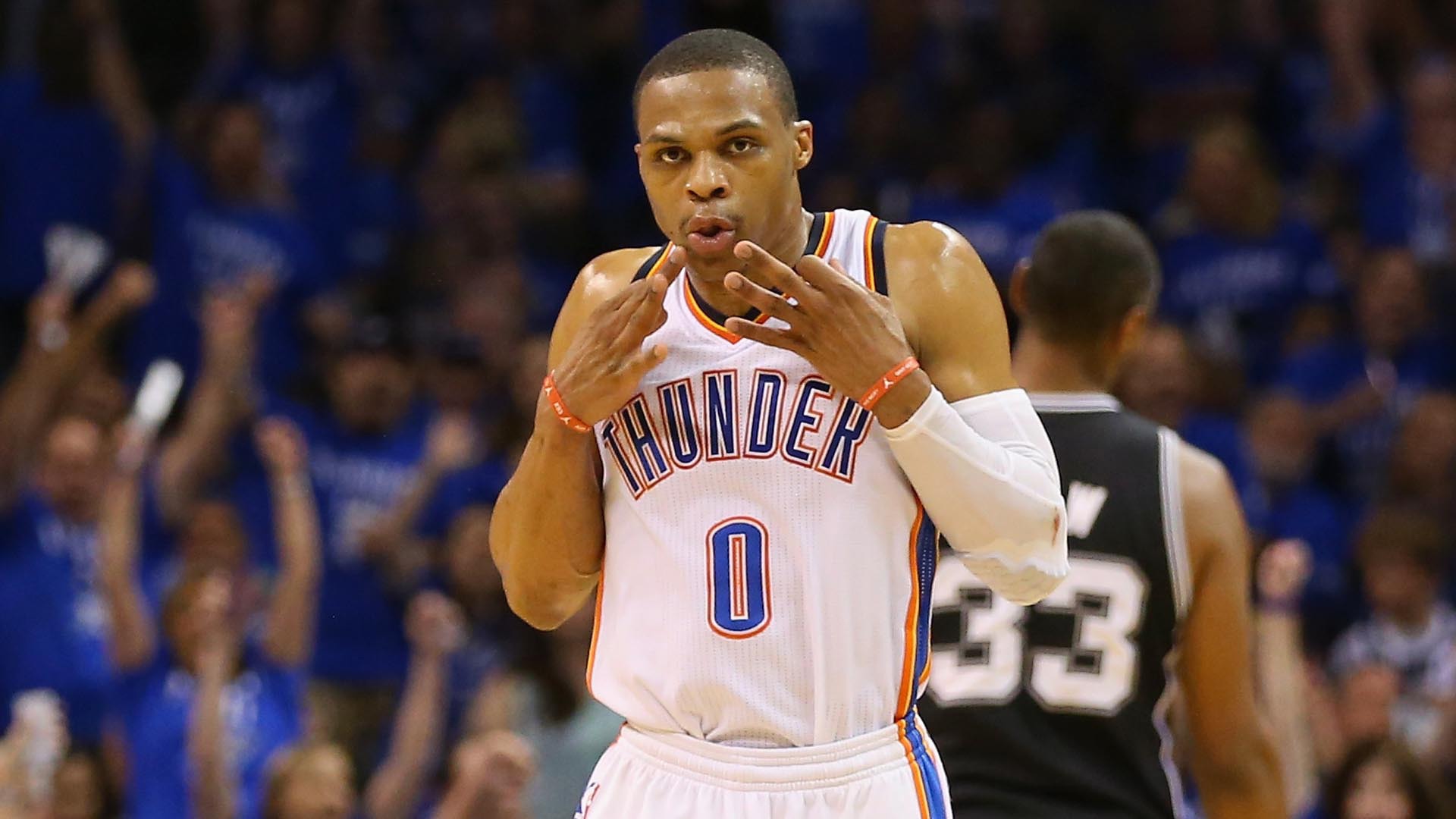 Russell Westbrook Wallpaper Pack - Thunder Vs Spurs Scores - HD Wallpaper 