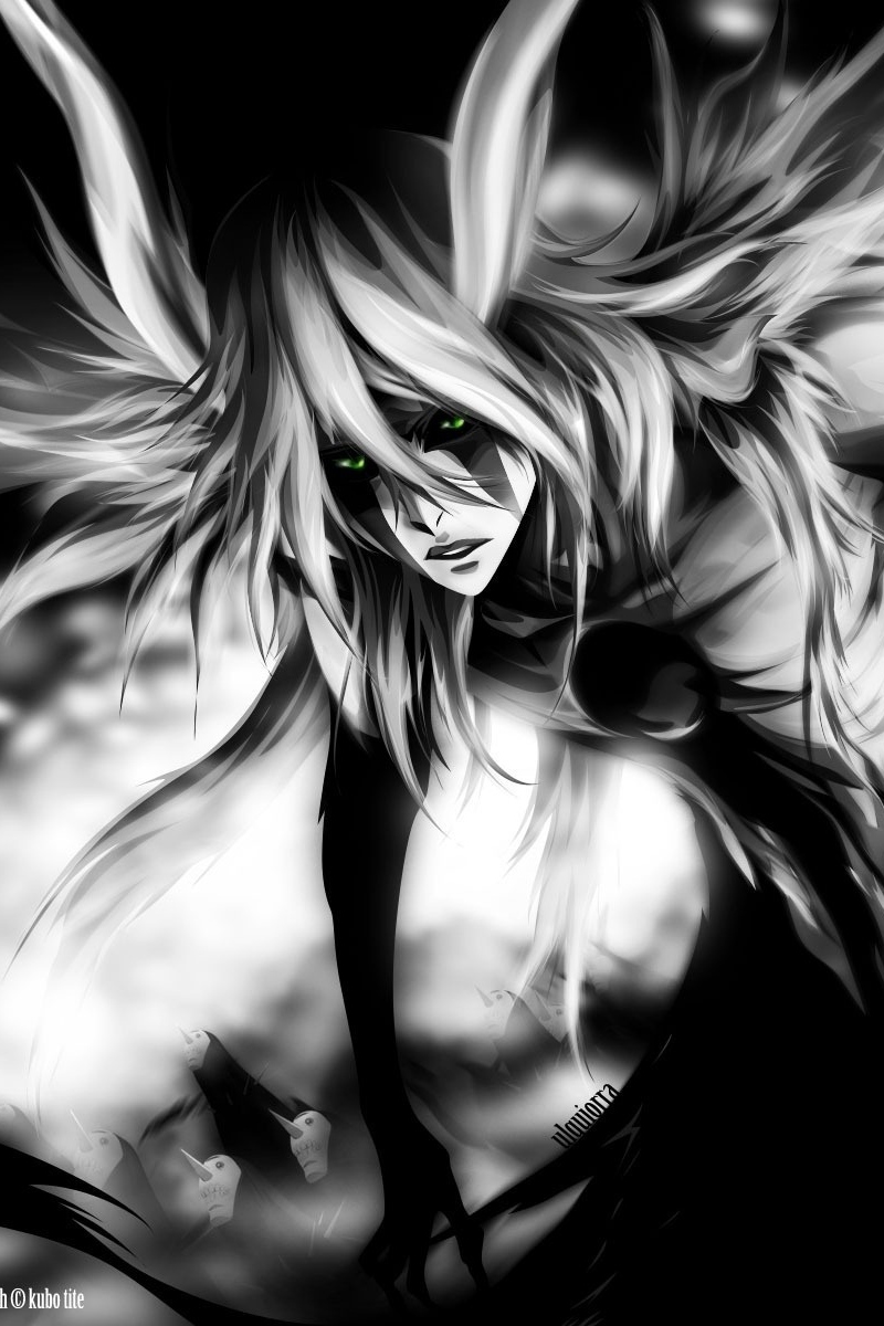 Wallpaper Anime Ulquiorra Gillian Black And White Ulquiorra Bleach Wallpaper Iphone 800x10 Wallpaper Teahub Io