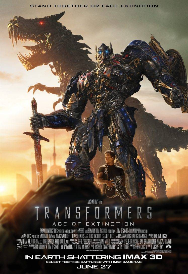 Transformers Age Of Extinction Movie Poster - HD Wallpaper 