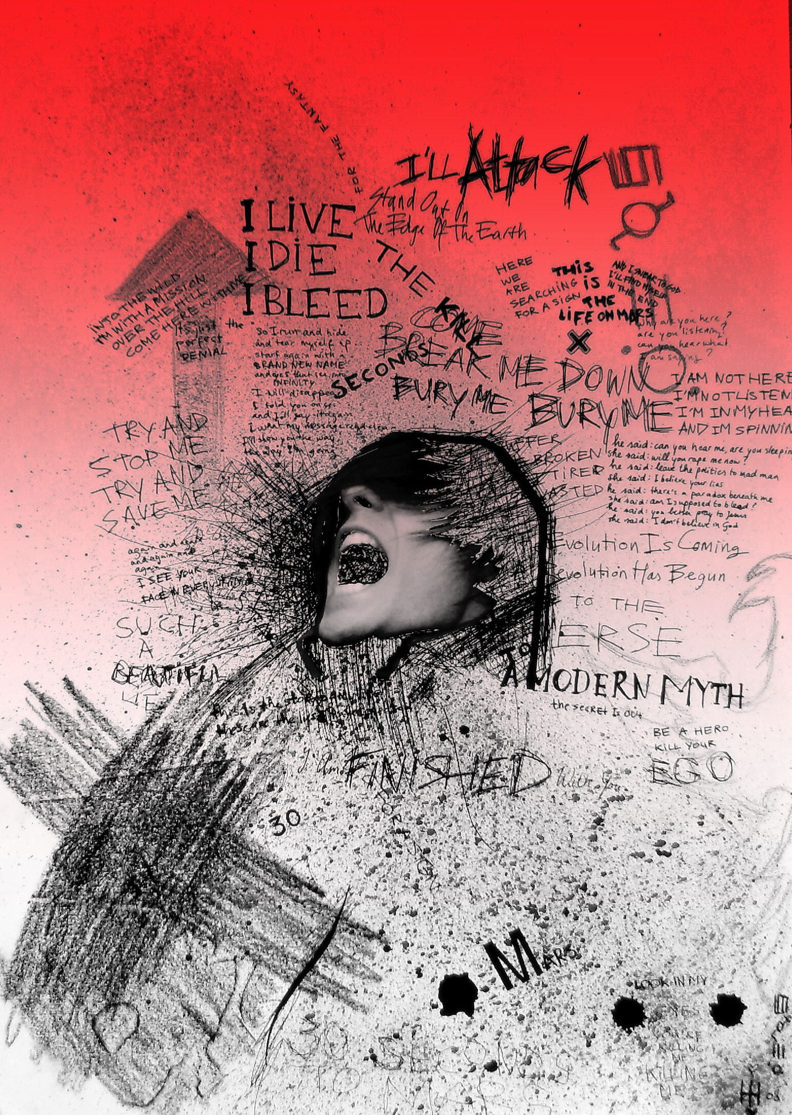 30 Seconds To Mars Art - HD Wallpaper 