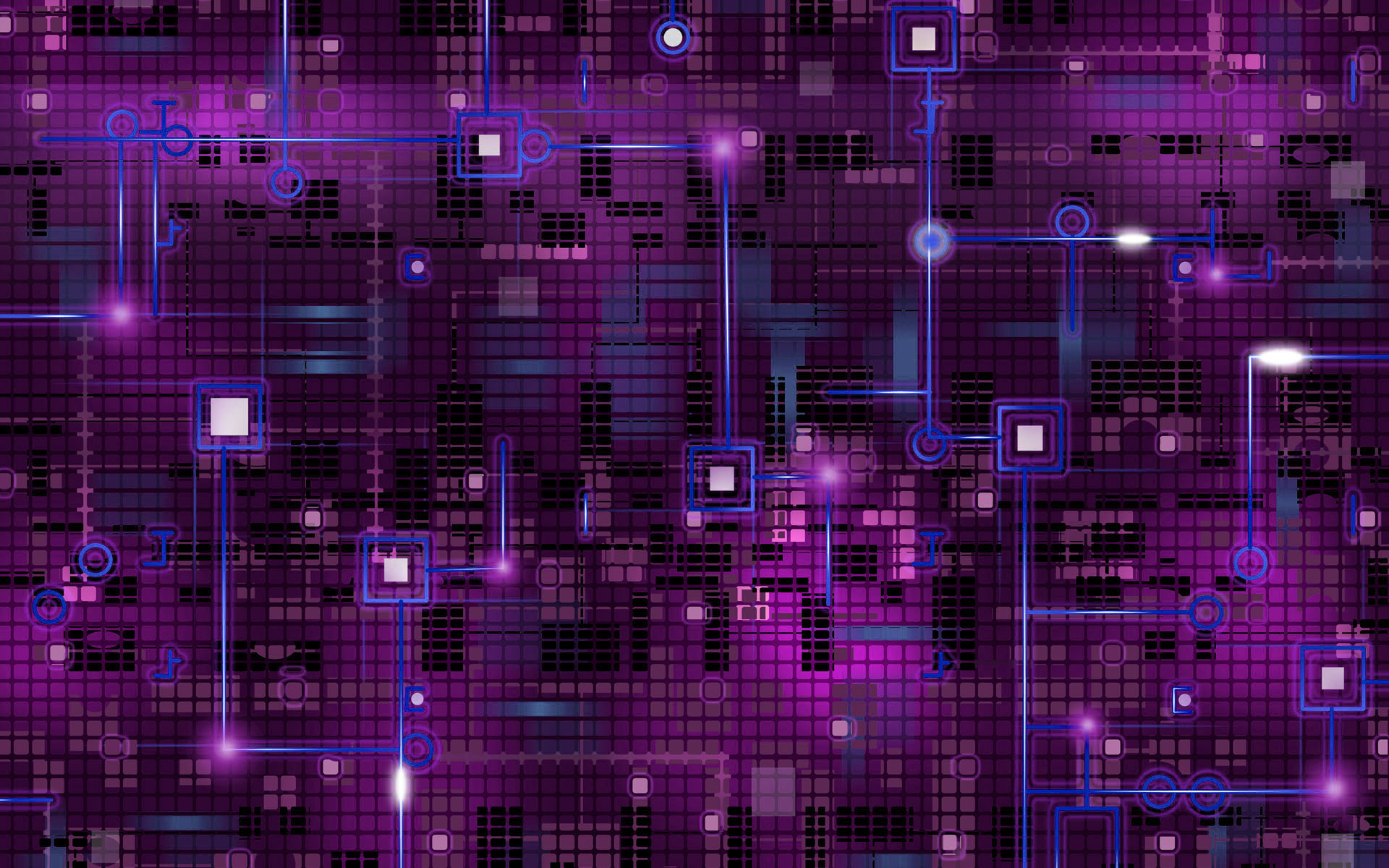Circuit Wallpaper 4697 
 Data-src - Purple Circuit Board Gif - HD Wallpaper 