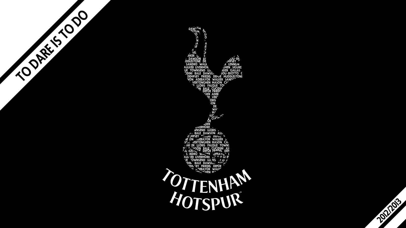Tottenham Hotspur Wallpaper Hd 2013 - Tottenham Hotspur Black Logo - HD Wallpaper 