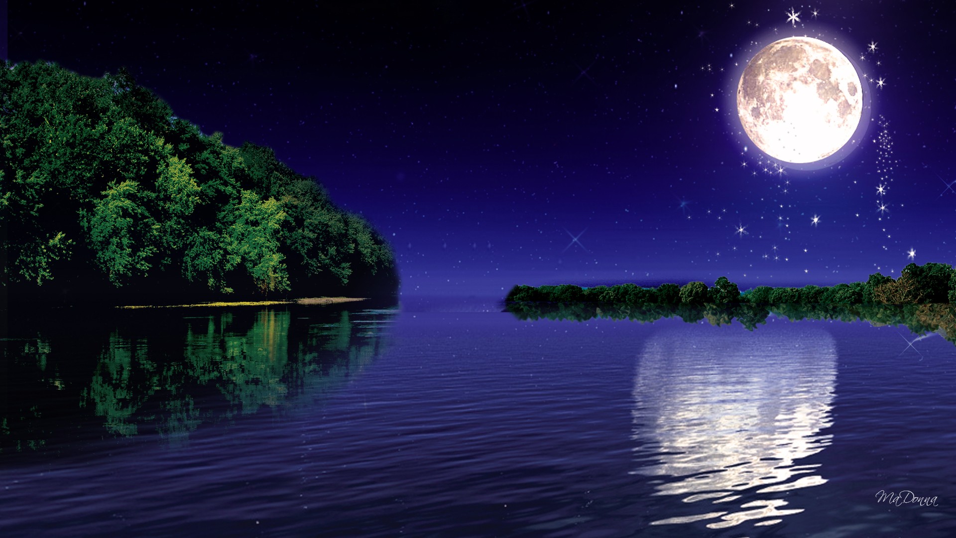 Moonlight Wallpaper Hd - 1920x1080 Wallpaper - teahub.io