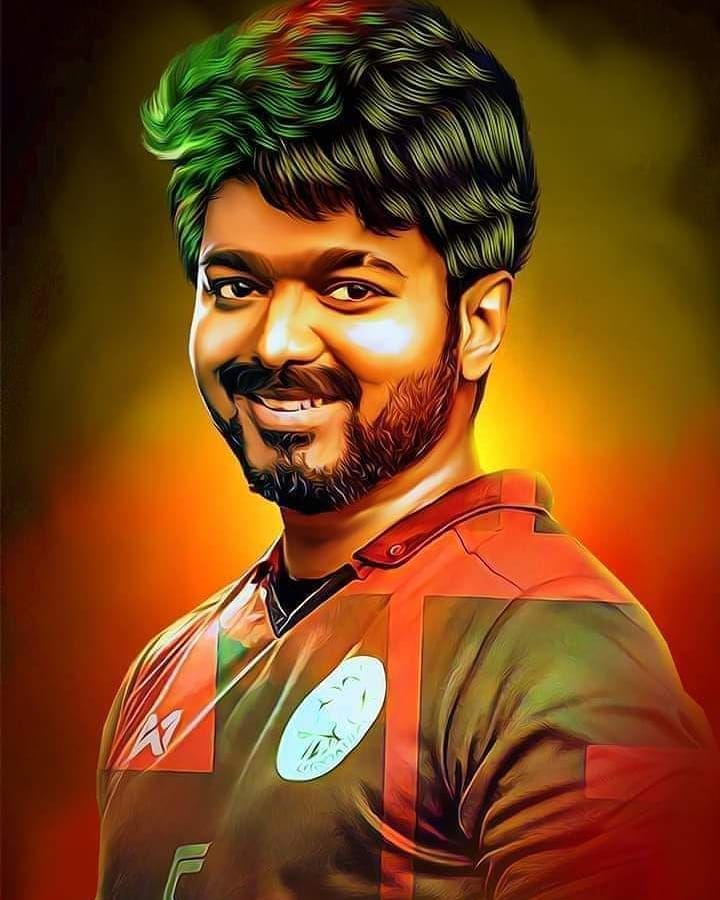 Bigil Vijay Photo Art - HD Wallpaper 