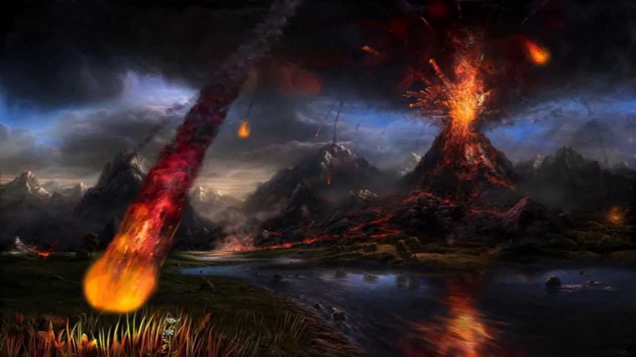 Volcano Animated Background - HD Wallpaper 