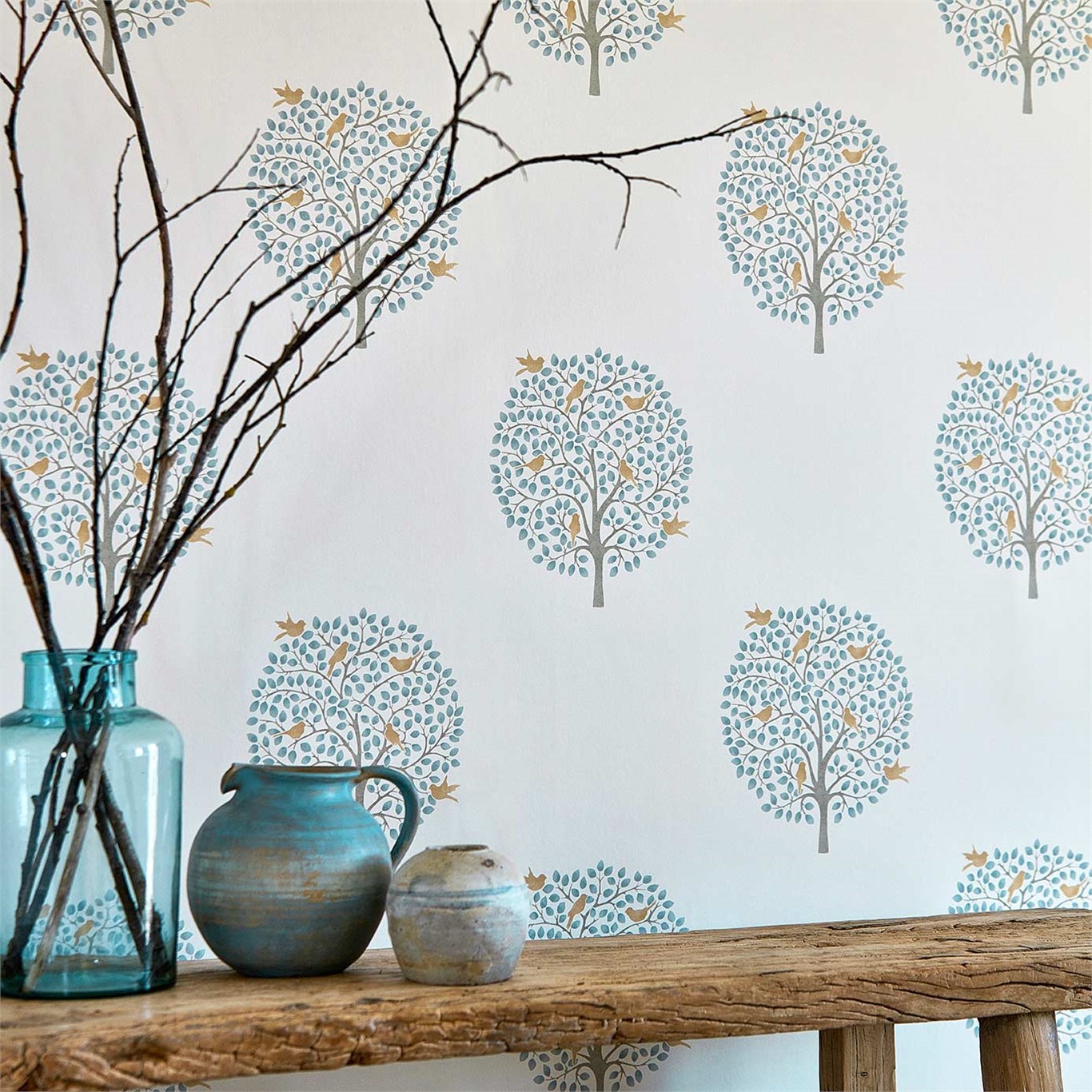 Bay Tree, A Wallpaper By Sanderson, Part Of The Potting - Sanderson Potting Room - HD Wallpaper 