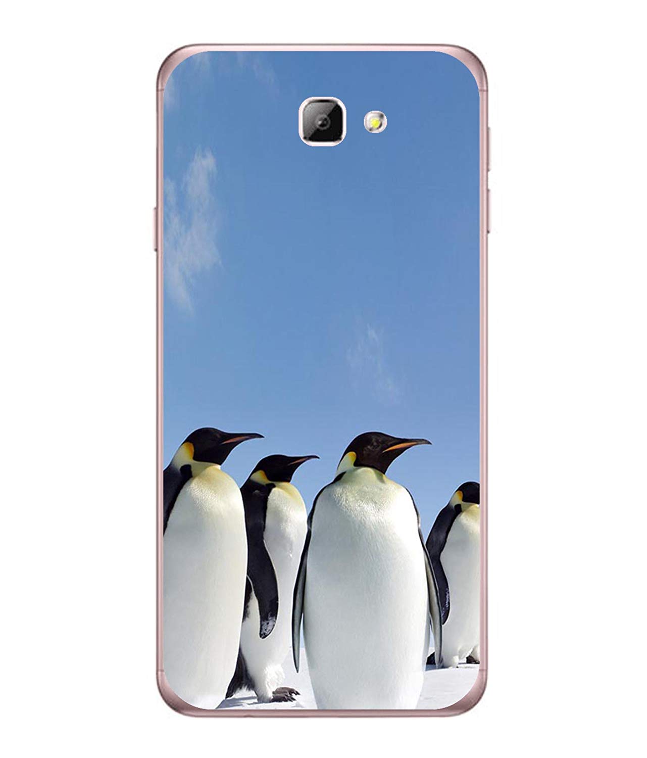 Snapdilla Designer Back Case Cover For Galaxy J5 Prime - Emperor Penguin - HD Wallpaper 