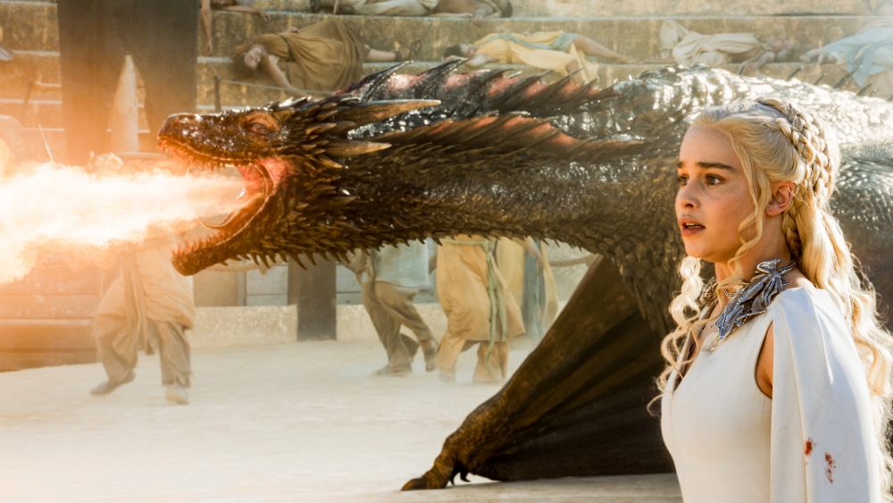 Game Of Thrones, Dragon, Emilia Clarke, Daenerys Targaryen, - Game Of Thrones S7 E4 - HD Wallpaper 