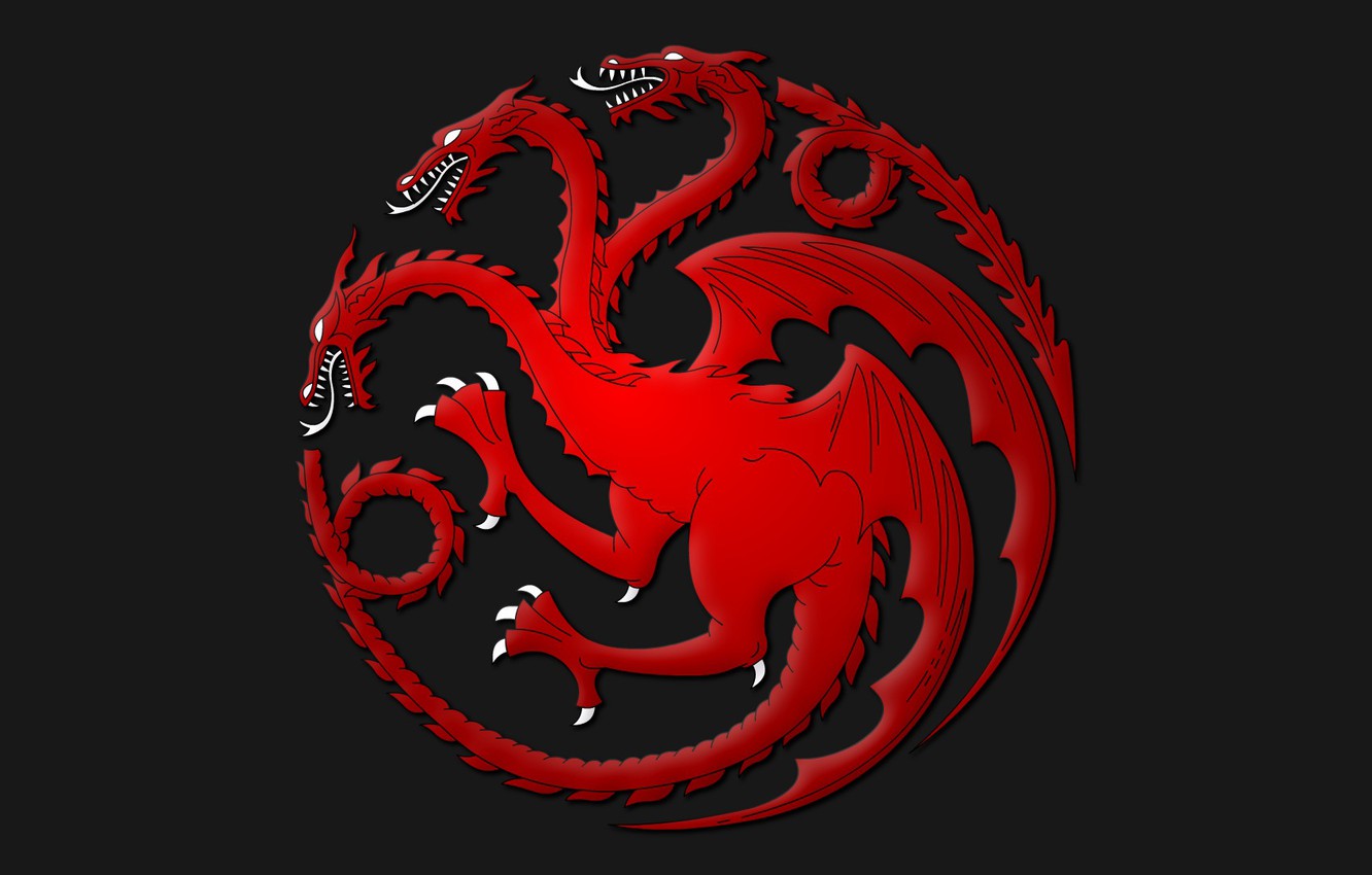 Photo Wallpaper Symbol, Dragon, Game Of Thrones, Fire - Targaryen Game Of  Thrones Houses - 1332x850 Wallpaper 