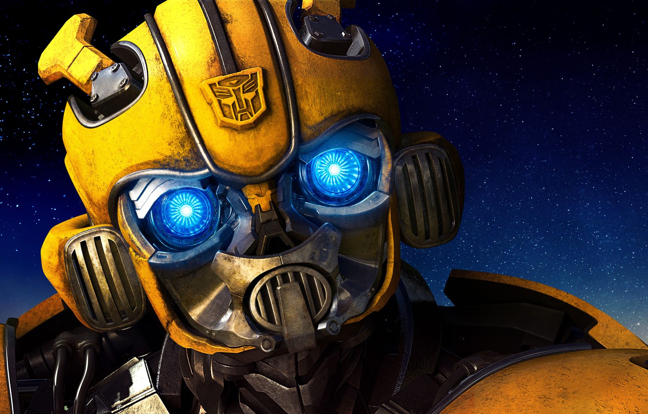 Photo Wallpaper The Sky, Night, Eyes, Stars, Symbol, - Bumblebee Phone Wallpaper Hd - HD Wallpaper 