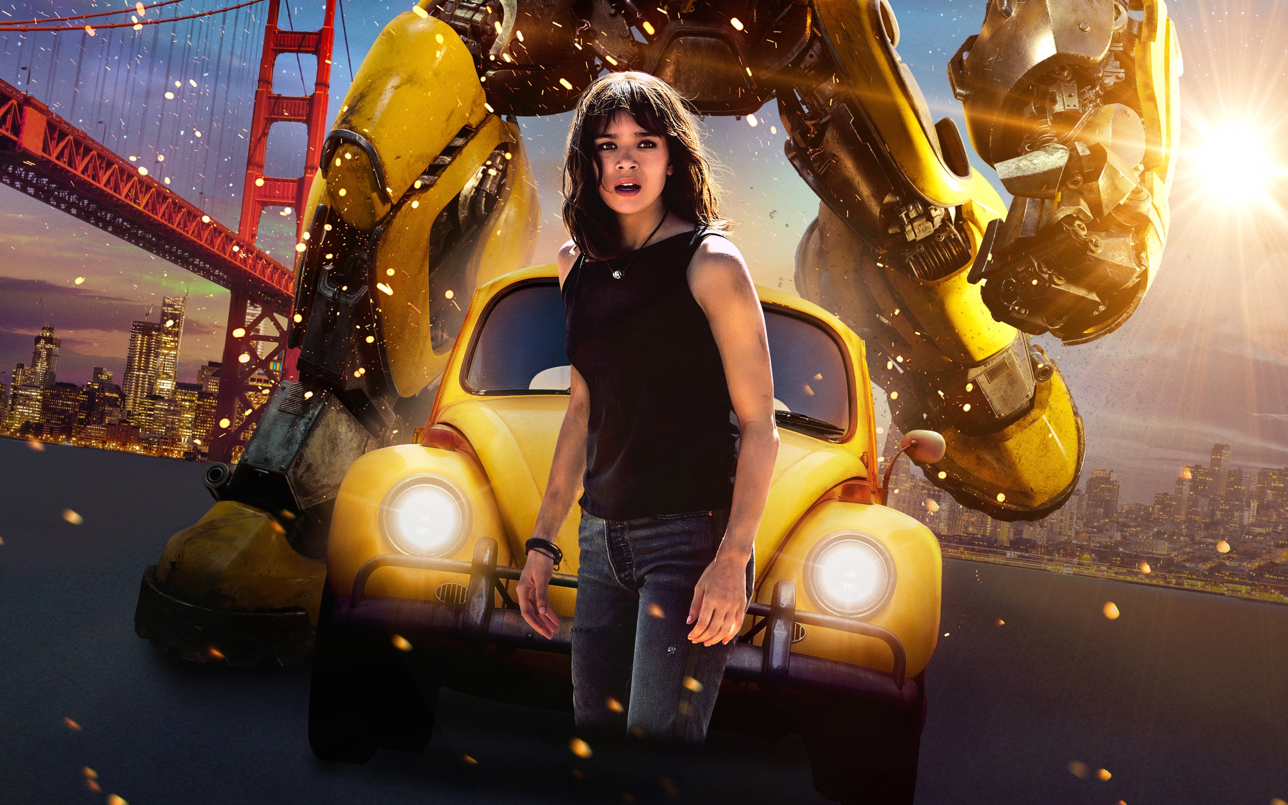 Wallpaper Of Bumblebee, Poster, Movie, Hailee Steinfeld - Bumblebee Movie Hailee Steinfeld - HD Wallpaper 