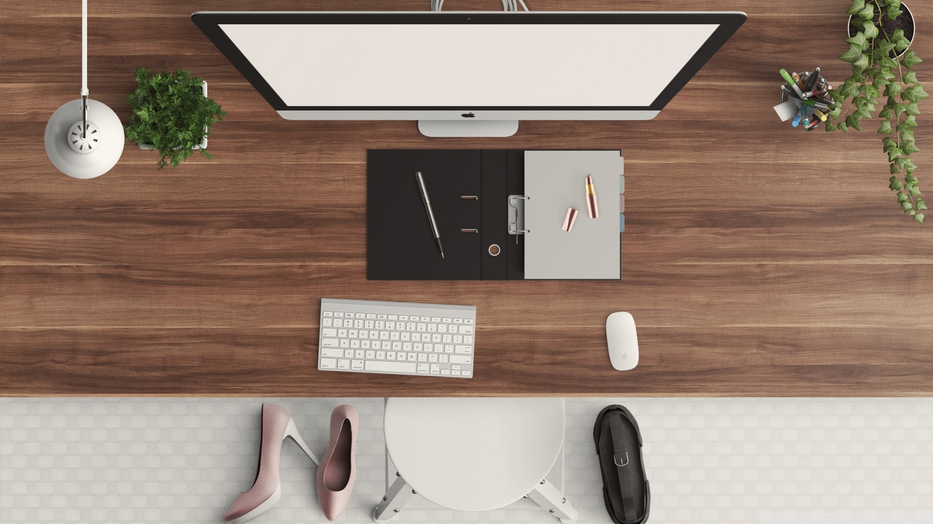 Stock Photo Computer Desk - HD Wallpaper 