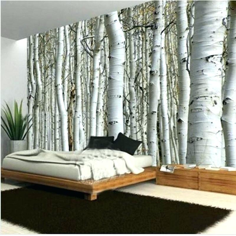 Bedroom Wallpaper Designs Wallpaper Bedroom - Forest Wallpaper Room - HD Wallpaper 