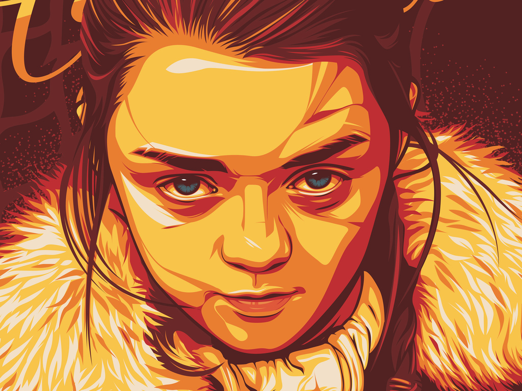 Arya Stark Digital Art Wallpaper - Arya Stark Wallpaper Hd 4k - HD Wallpaper 