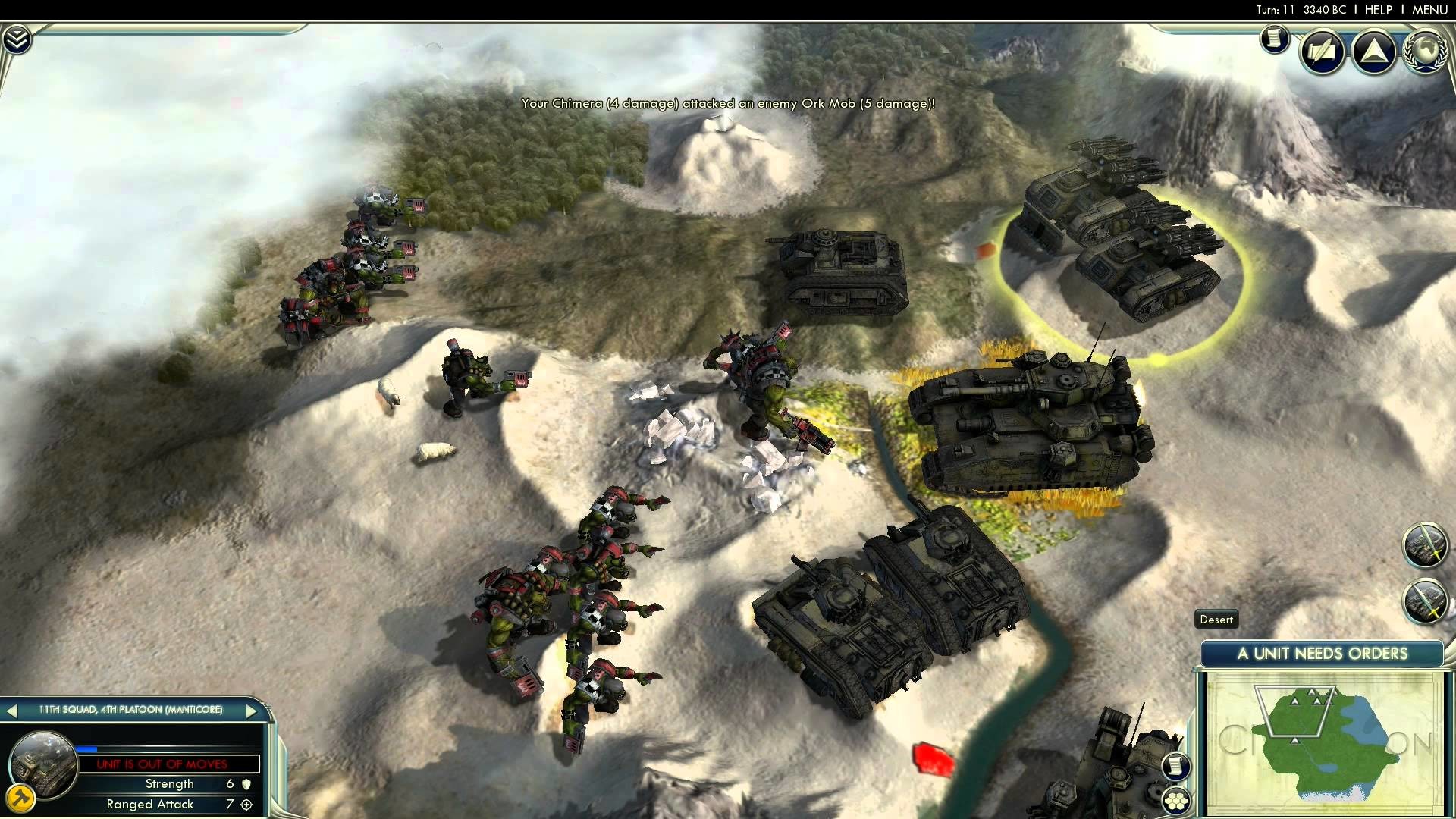 Civilization 5 Mod Wh40k Imperial Guard Tanks Youtube - Civilization 5 Mod Warhammer 40k - HD Wallpaper 