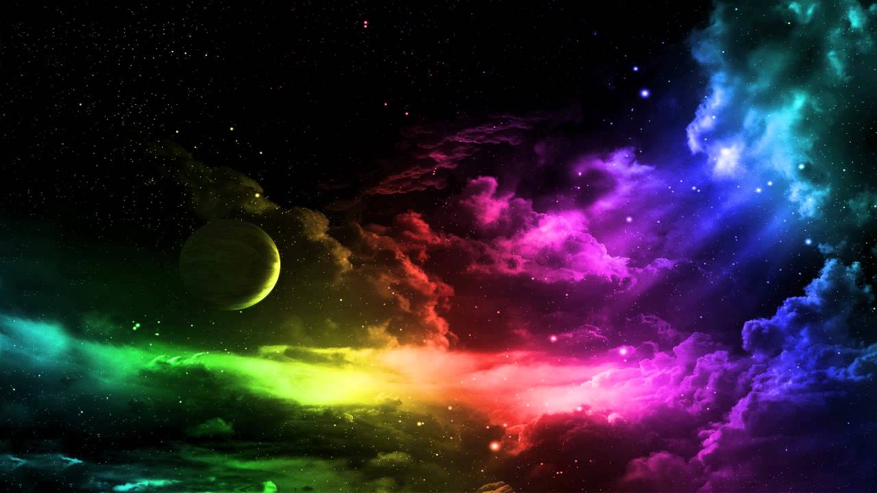 Red Blue Green Space - HD Wallpaper 