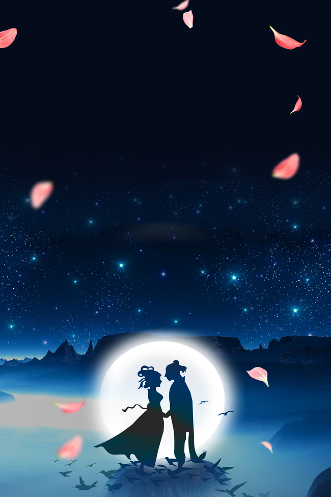 Night Sky Moon And Stars - HD Wallpaper 