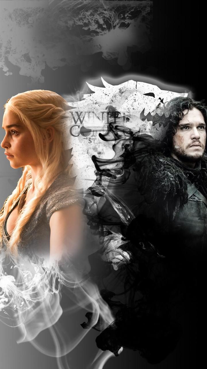 Game Of Thrones Wallpaper Jon Snow And Daenerys - HD Wallpaper 