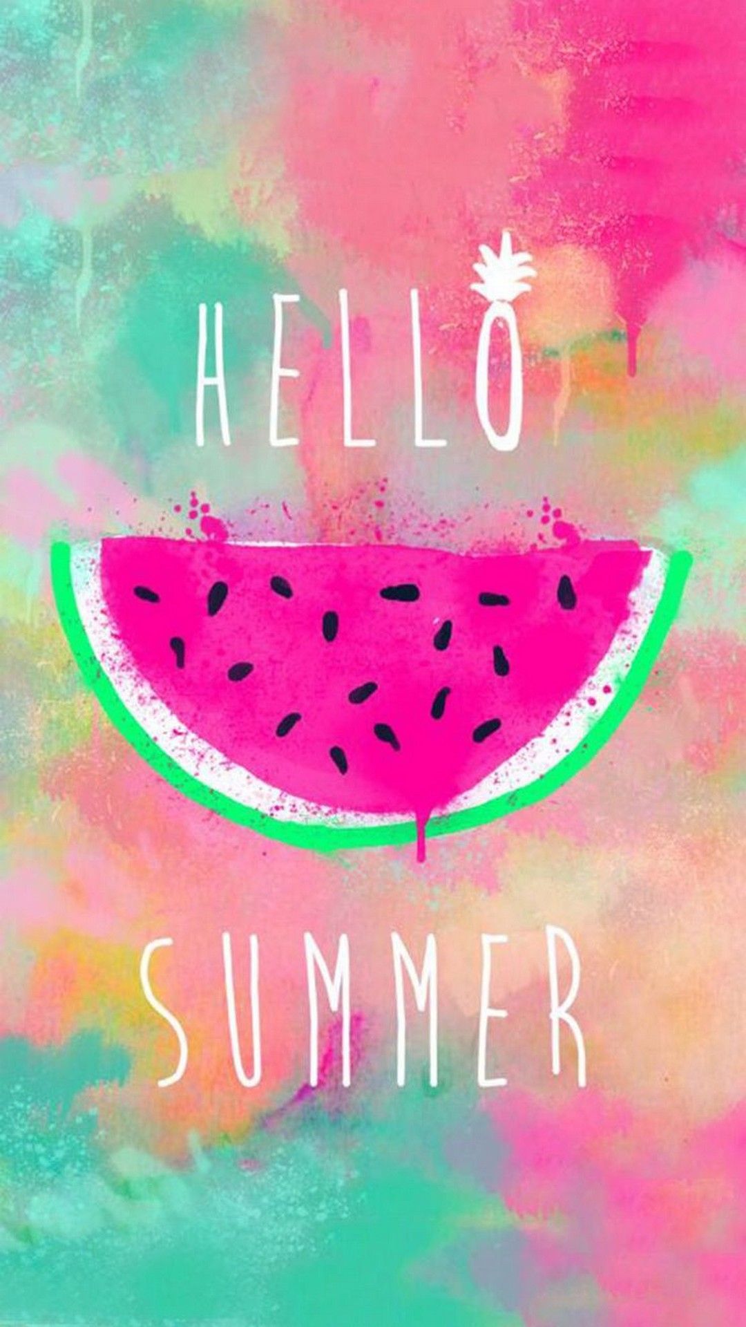 Hello Summer Cute Girly Wallpaper Android 2018 Cute - Summer Cute Backgrounds - HD Wallpaper 