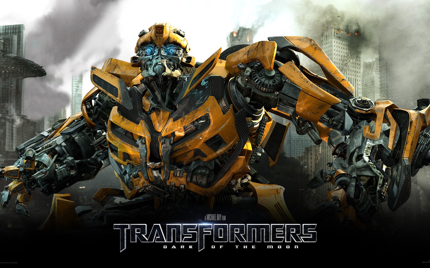 Transformers, When On The Black - Transformers 3 Wallpaper Bumblebee - HD Wallpaper 