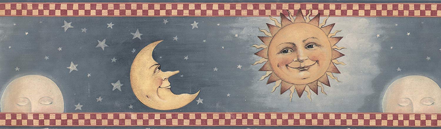 Border Sun And Moon - HD Wallpaper 