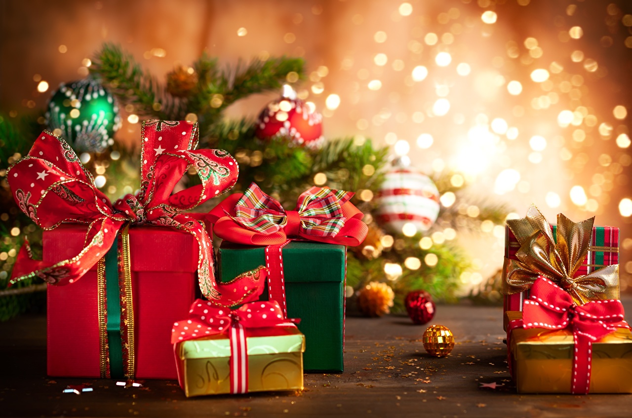 Christmas Wallpaper Gifts - HD Wallpaper 