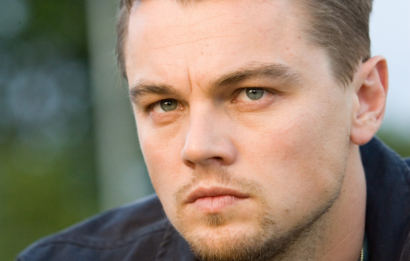 Photo Wallpaper Wallpaper, Eyes, Photo, Male, Leonardo - Dicaprio In The Departed - HD Wallpaper 