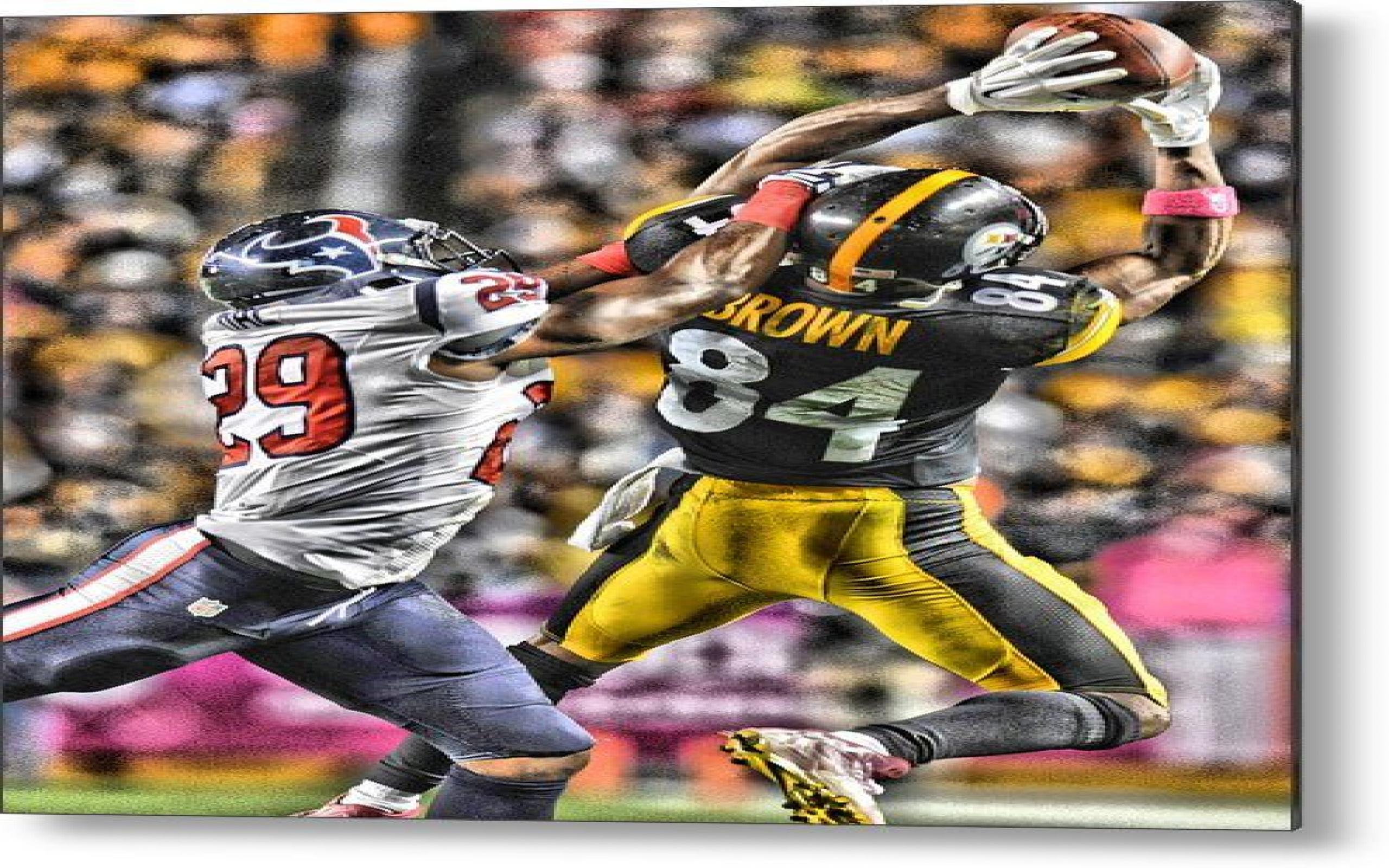 Pittsburgh Steelers Antonio Brown Wallpaper - Kick American Football - HD Wallpaper 