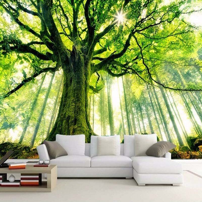 3d Wall Stickers Forest - HD Wallpaper 