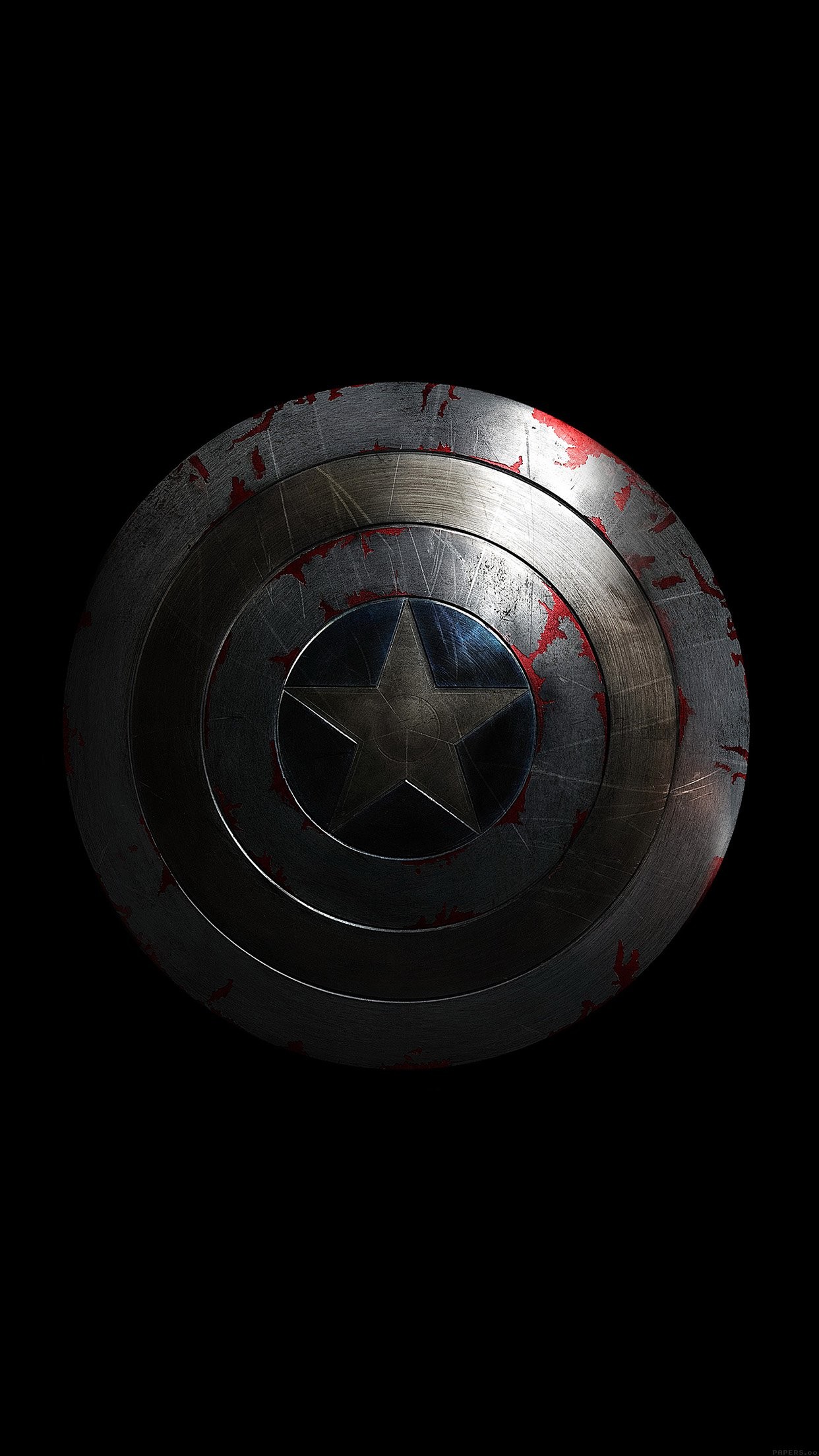 Captain America Avengers Hero Sheild Small Dark Iphone - Captain America Wallpaper Iphone X - HD Wallpaper 
